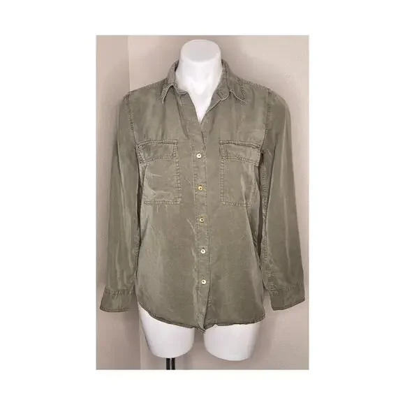 THE GROUP BABATON Utility Shirt Olive Green Size XXS - Picture 3 of 16